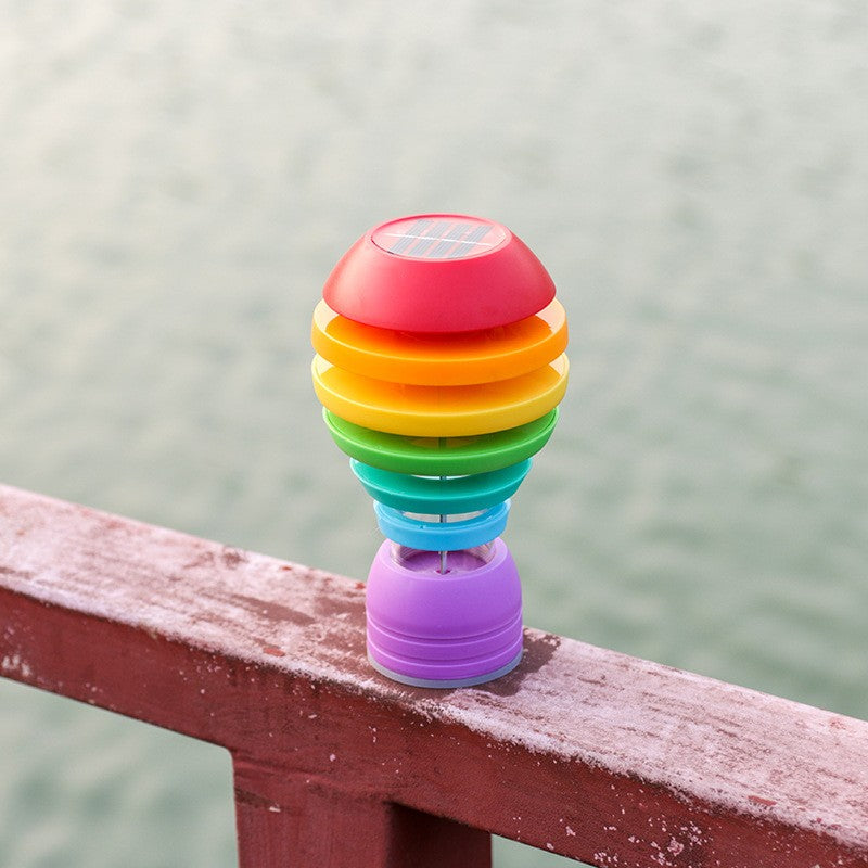 Lampa solara LED design modern pentru gradina Flippy, inaltime 45 cm, 2 moduri de utilizare, 45 x 10 cm, material sticla si ABS, 2V, ABS, 600mAh, alb cald si alb rece, mulicolor-4