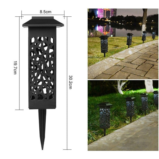 Lampa solara LED Flippy, tip felinar cu acoperis, pentru gradina, inaltime 30.2 cm, putere 0.2W, 1.2V, 600mAh, alb rece-1