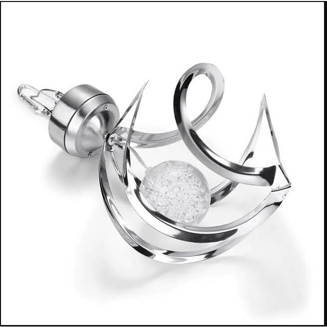 Lampa solara LED RGB spirala pentru gradina/terasa Flippy, se roteste de la vant, 35 x 5.5 cm, rezistenta la apa, 2V, 600 mAh, multicolor-2