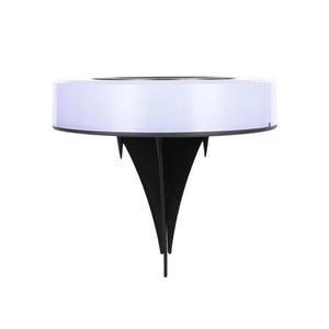 Lampa solara LED, sub forma de cerc, pentru gazon sau gradina, Rezistenta la apa, Flippy, Alb rece-0
