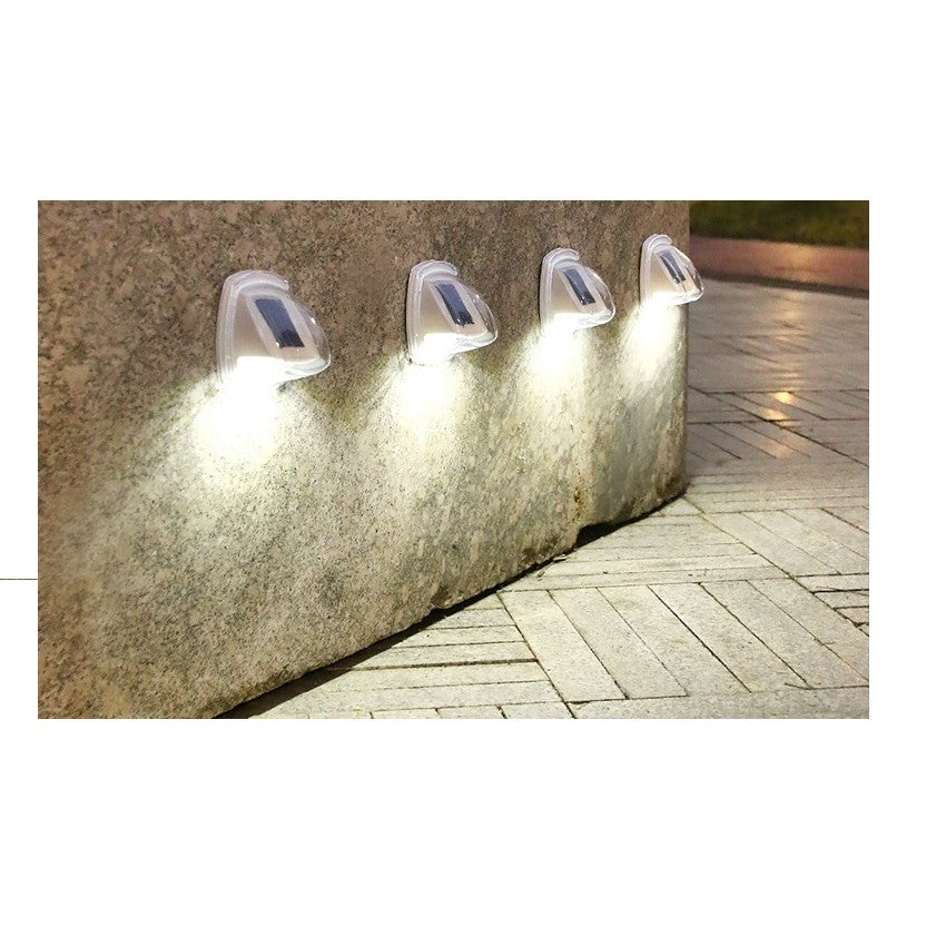 Lampa solara LED tip aplica pentru perete Flippy, 8.5 x 9 cm, 2V, ABS, 600mAh, rezistent la apa, material ABS, 8 LED-uri, alb rece-1