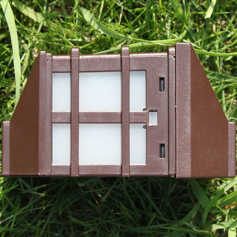 Lampa solara LED tip Felinar pentru perete Flippy, 11.5 x 8.3cm, 1.2V, ABS, 400mAh, alb rece-4