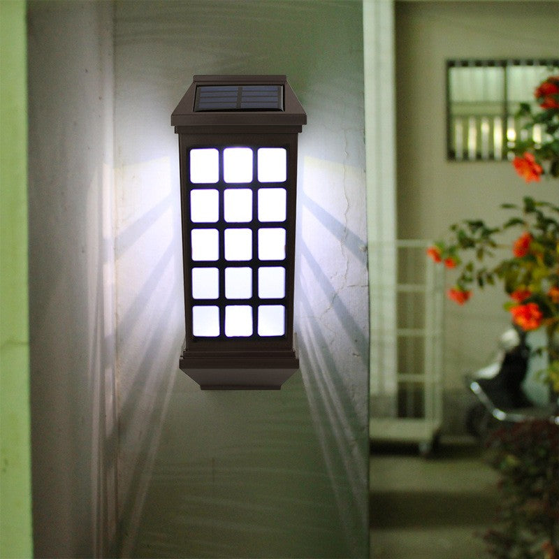 Lampa solara LED tip Felinar pentru perete Flippy, 23 x 9 cm, 1.2V, ABS, 600mAh, rezistent la apa, alb rece-5