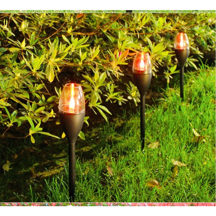 Lampa solara LED tip pahar de vin pentru gradina Flippy, inaltime 37.5 cm, efect de flacara, material PVC si ABS, 2V, 200mAh, multicolor-3