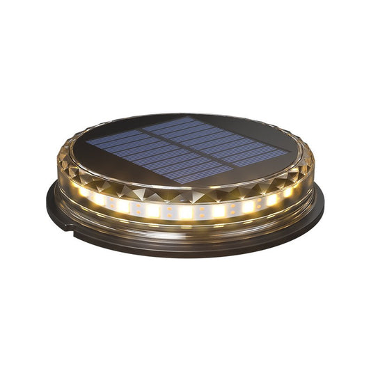 Lampa solara LED tip spot pentru gradina Flippy, 8 LED-uri, material ABS si Policarbonat, baterie 1.2V, 600mah, 12 x 13.5 cm, alb cald-1