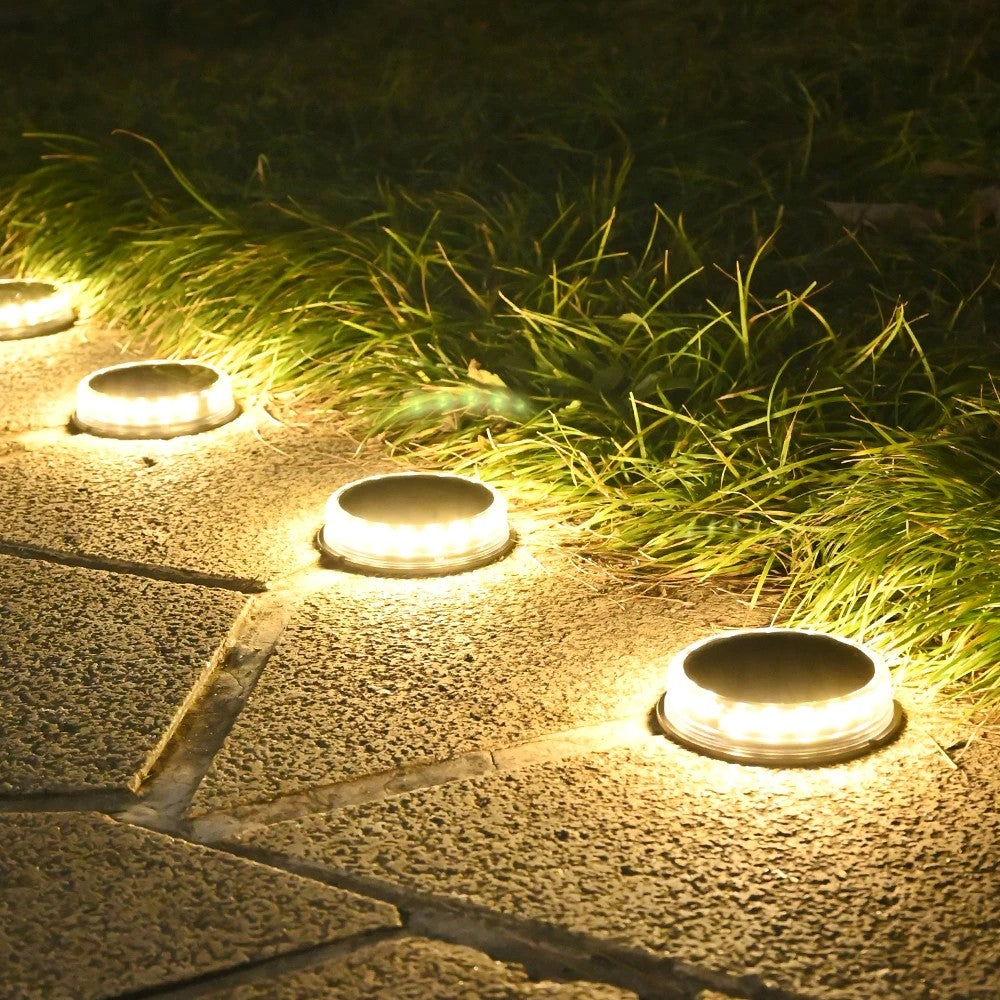 Lampa solara LED tip spot pentru gradina Flippy, 8 LED-uri, material ABS si Policarbonat, baterie 1.2V, 600mah, 12 x 13.5 cm, alb cald-3