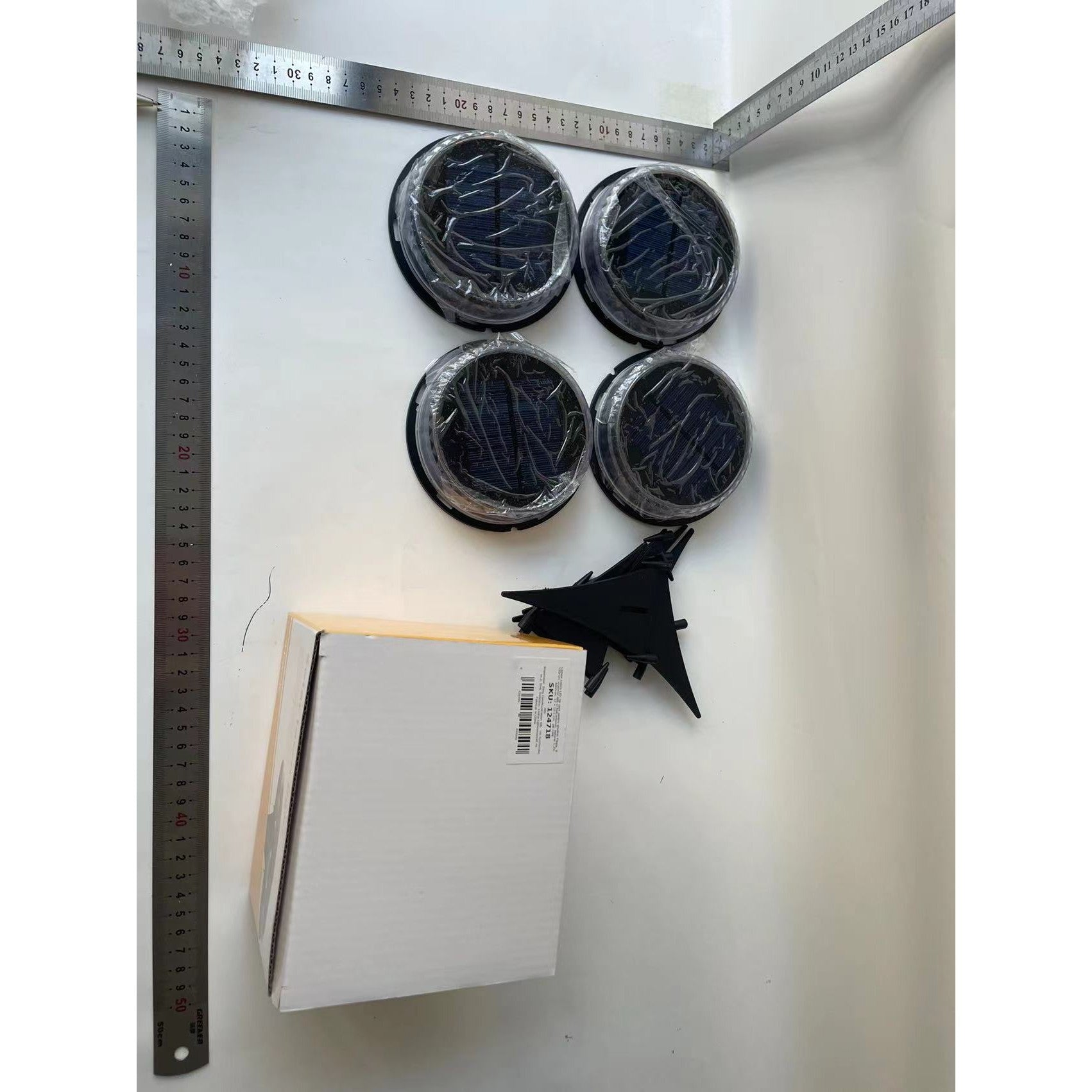 Lampa solara LED tip spot pentru gradina Flippy, 8 LED-uri, material ABS si Policarbonat, baterie 1.2V, 600mah, 12 x 13.5 cm, alb cald-6