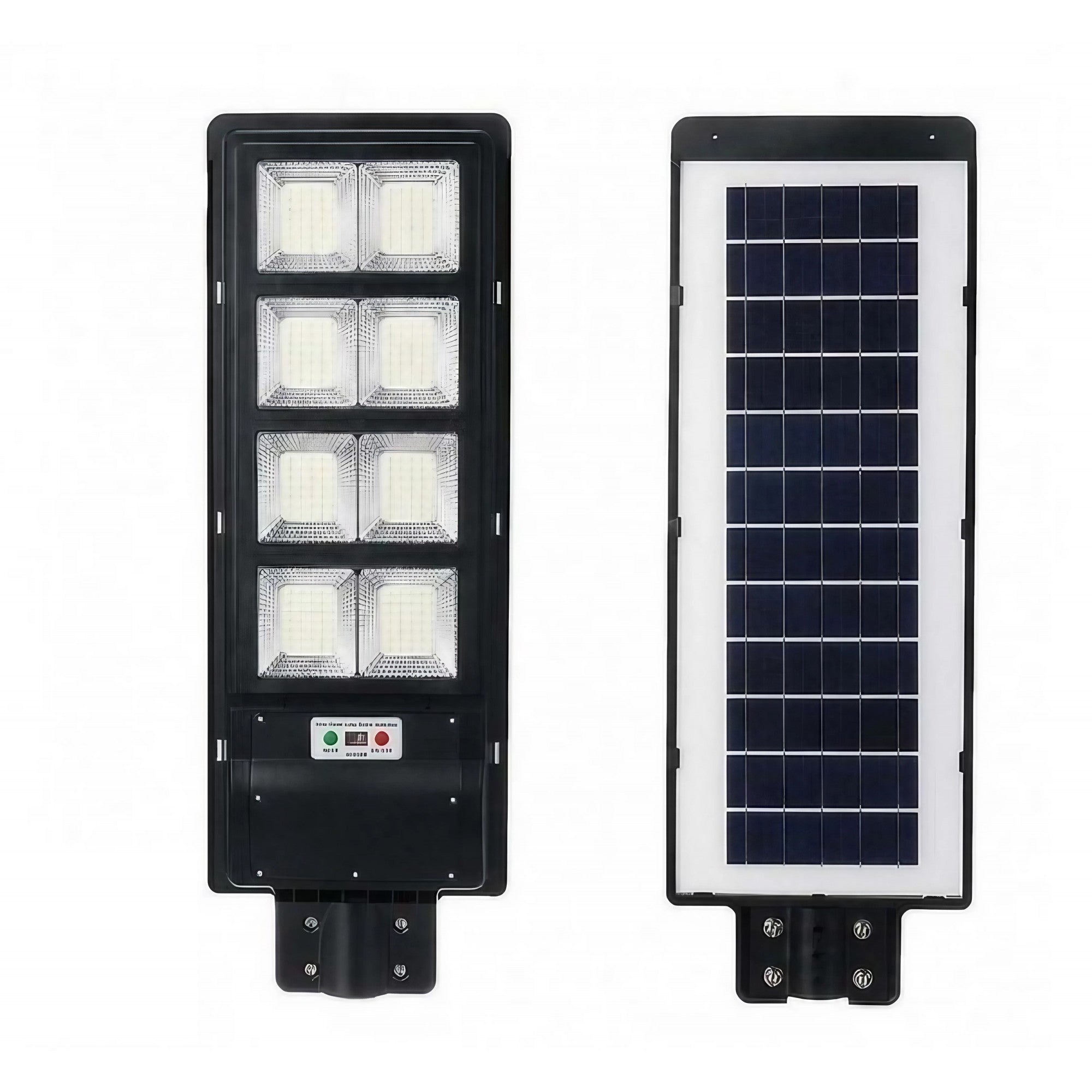 Lampa solara stradala Flippy, cu telecomanda, senzor de miscare si lumina, suport prindere, 180 LED-uri, IP65, ABS, 10AH, 200W, temperatura culoare 6500K, 59.5x23.8x6.8 cm, autonomie 10-12 ore, negru-0