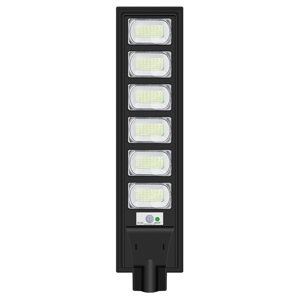 Lampa solara stradala Flippy, cu telecomanda, senzor de miscare si lumina, suport prindere, 288 LED-uri, IP65, ABS, 15AH, 300W, temperatura culoare 6500K, 79x18.8x5 cm, autonomie 10-12 ore, negru-0