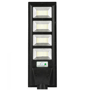 Lampa solara stradala Flippy, cu telecomanda, senzor de miscare si lumina, suport prindere, 192 LED-uri, IP65, ABS, 8AH, 200W, temperatura culoare 6500K, 58.6x18.8x5 cm, autonomie 10-12 ore, negru-0