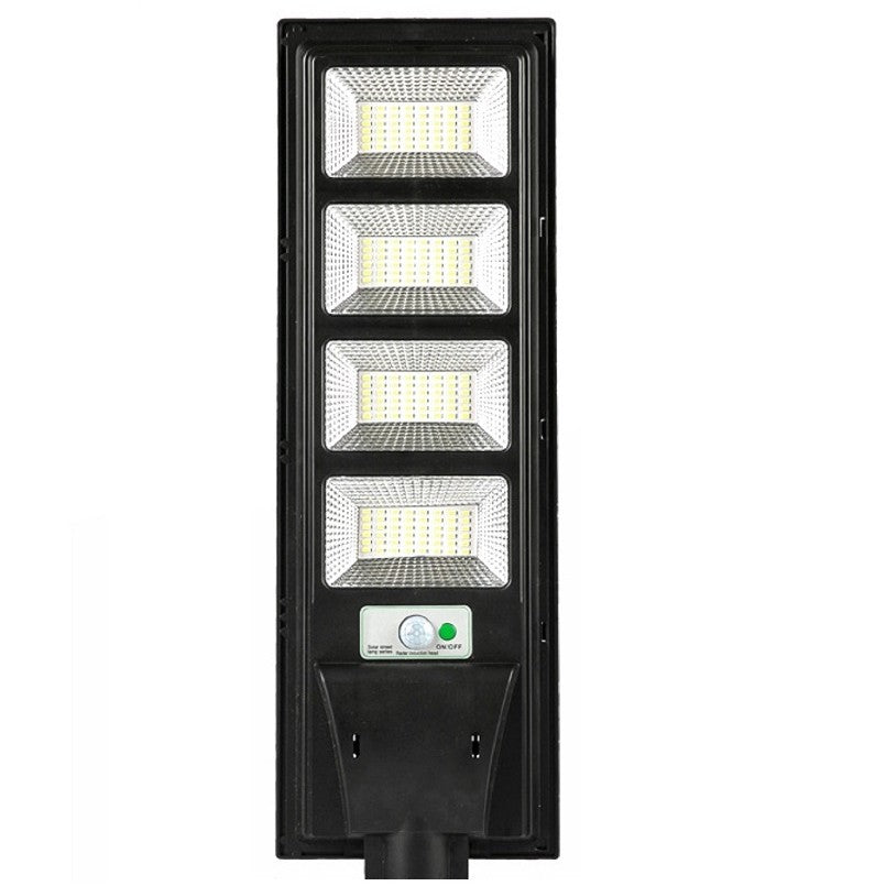 Lampa solara stradala Flippy, cu telecomanda, senzor de miscare si lumina, suport prindere, 192 LED-uri, IP65, ABS, 8AH, 200W, temperatura culoare 6500K, 58.6x18.8x5 cm, autonomie 10-12 ore, negru-0