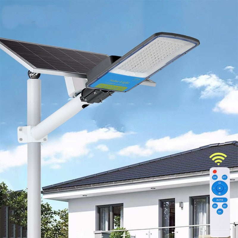 Lampa solara stradala Flippy, IP66, senzor de lumina, 120 LED-uri SMD, 1800 lm, panou 20W, putere 100W, autonomie 12-16 ore, telecomanda, montare prin fixare, pentru strada sau gradina, finisaj mat, material ABS, 49 x 21 x 5.5 cm, gri-5