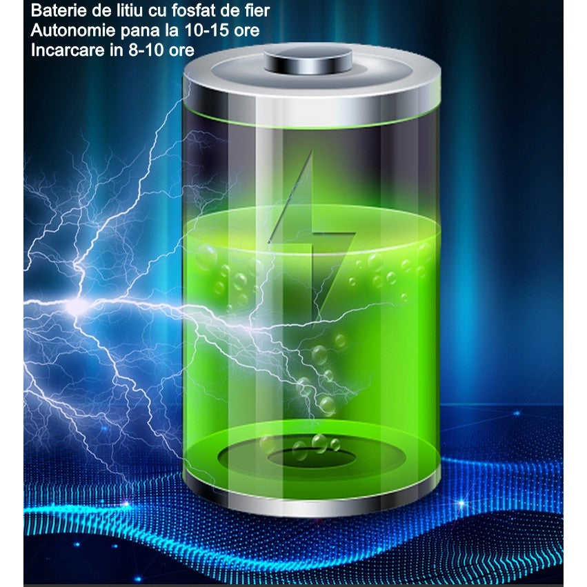 Lampa solara stradala Flippy, pentru curte sau strada, finisaj lucios, rezistent la apa, montare prin fixare, senzor lumina, baterie de litiu, IP65, lumina rece, putere 200W, autonomie 10 ore, 49 x 21 x 6.5 cm, negru-2