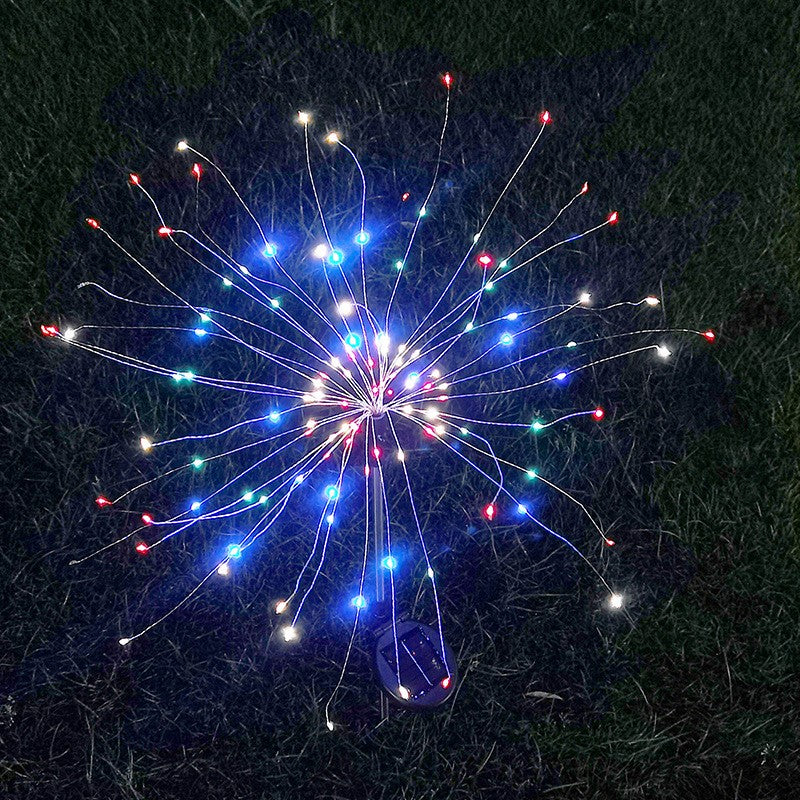 Lampa solara sub forma de artificii, 120 LED-uri, multicolor, Flippy-5