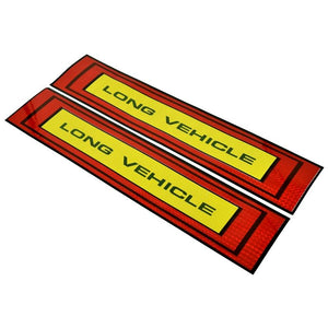 Set sticker reflectorizant pentru camion " LONG VEHICLE " 50 x 10cm-0