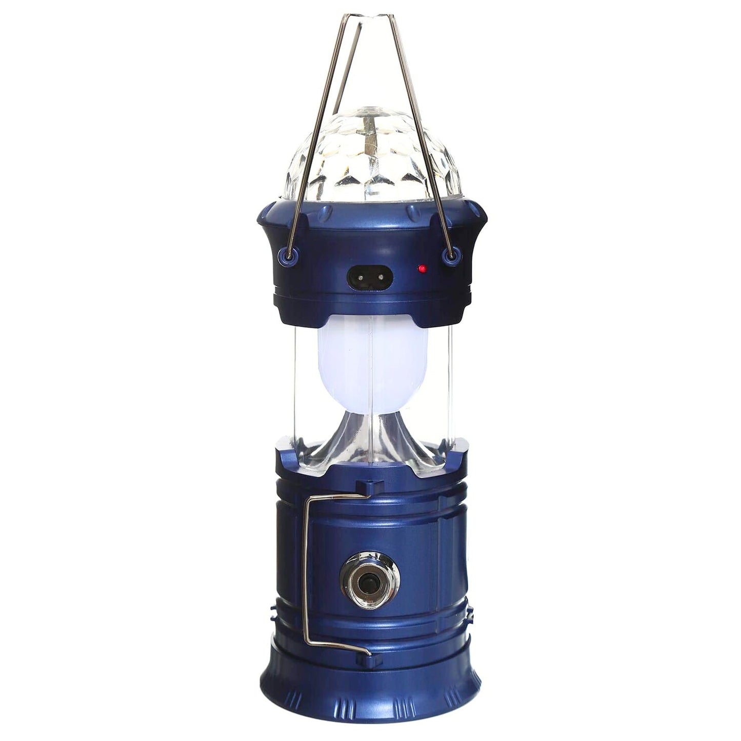 Lanternă pliabilă de camping Magic cool cu lampă disc și USB Flippy, Lanterna, Felinar, Acumulator 1200 mAh, reincarcabila, 6 LED + 1 W + 3C culori, Albastru-6