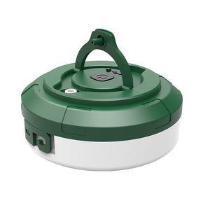 Lumină de camping LED încărcare USB, Flippy, șir colorat, pentru aer liber, cort, Distanta 10 metri, 1800mAH, Alb Verde-0