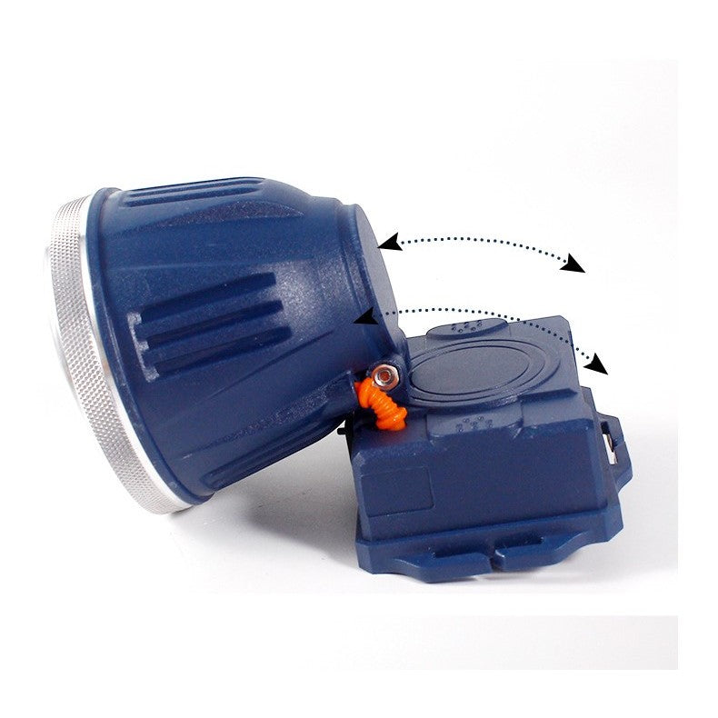 Lanterna LED de Montat pe Cap, Flippy, cu Raza Lunga de Zoom, Reincarcabila USB, Far Telescopic, Rezistent la Apa, Reglabil, pentru Pescuit in Aer Liber, Camping, Lumina Puternica, Lanterna, 10.5x8x6.5 cm, Albastru-9
