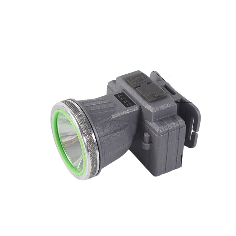 Lanterna LED de Montat pe Cap, Flippy, cu Raza Lunga de Zoom, Reincarcabila USB, Far Telescopic, Rezistent la Apa, Reglabil, pentru Pescuit in Aer Liber, Camping, Lumina Puternica, Lanterna, 8.6x7.5x6.5cm, Gri-3