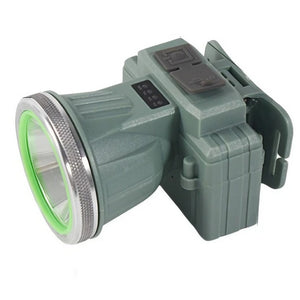 Lanterna LED de Montat pe Cap, Flippy, cu Raza Lunga de Zoom, Reincarcabila USB, Far Telescopic, Rezistent la Apa, Reglabil, pentru Pescuit in Aer Liber, Camping, Lumina Puternica, Lanterna, 8.6x7.5x6.5cm, Verde Deschis-0