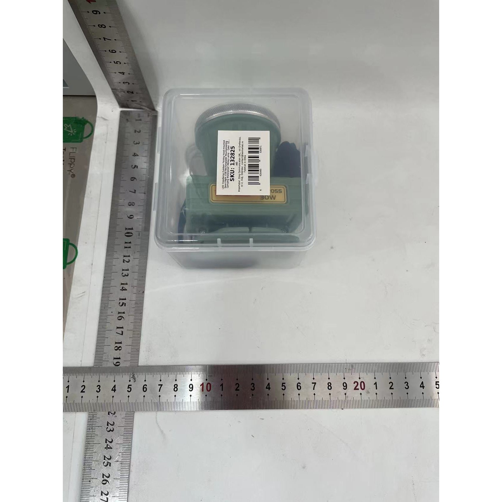 Lanterna LED de Montat pe Cap, Flippy, cu Raza Lunga de Zoom, Reincarcabila USB, Far Telescopic, Rezistent la Apa, Reglabil, pentru Pescuit in Aer Liber, Camping, Lumina Puternica, Lanterna, 7.5x5.8x5.5 cm, Verde-1