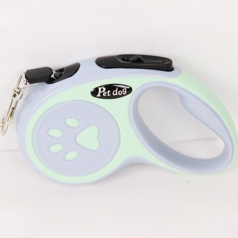 Lesa Automata Retractabila, Flippy, pentru Caini, 3m, 20 kg, ABS, Verde/Bleu, 8x12x4 cm-3