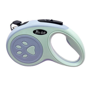Lesa Automata Retractabila, Flippy, pentru Caini, 3m, 20 kg, ABS, Verde/Bleu, 8x12x4 cm-0