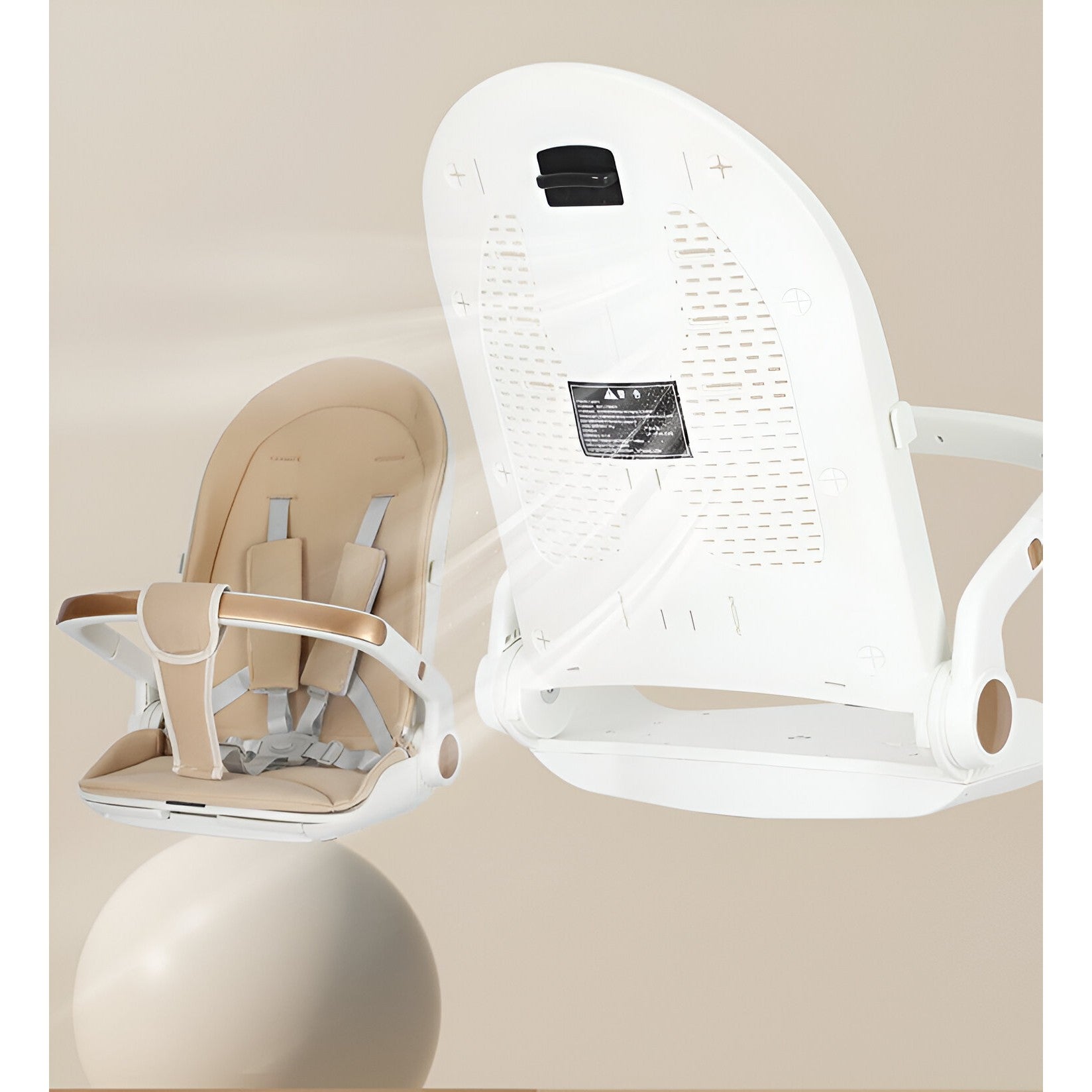 Carucior Sport Flippy 3in1, 6-36 Luni, Reversibil, Pliabil, Tavita pentru Masa, Pozitie de Somn, Centura de Siguranta, Roti 360, Suport Pahar, Copertina pentru Soare, 33x66x85cm, Alb Model Pisica-9