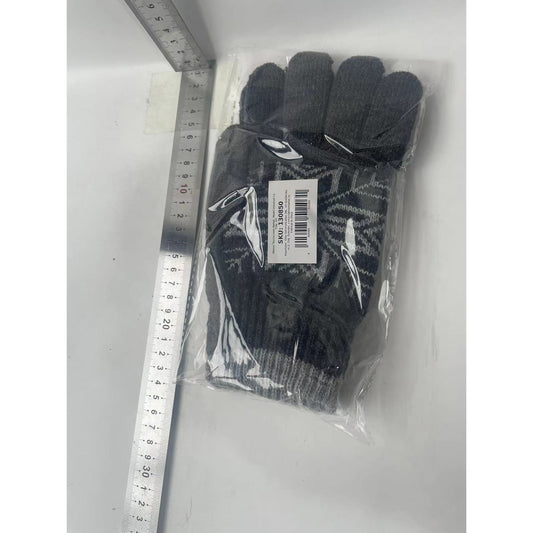 Manusi Touchscreen Barbat, Model Universal cu Fulg, Gri-1