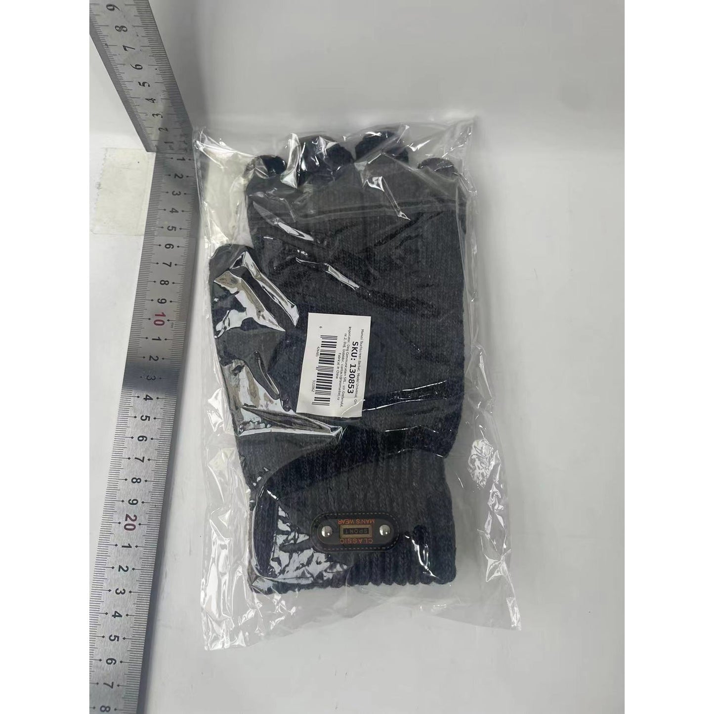 Manusi Touchscreen Barbat, Model Universal, Gri-1