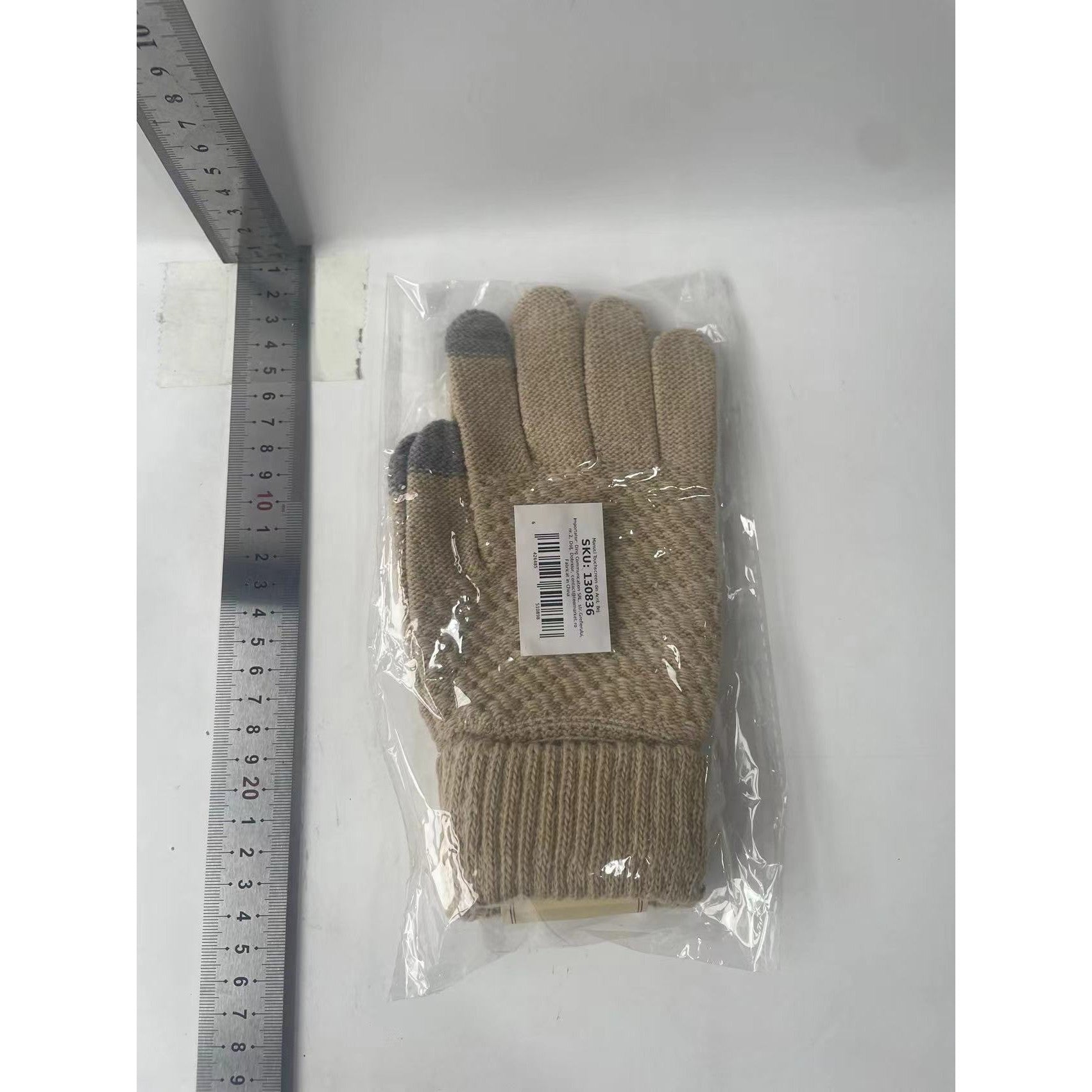 Manusi Touchscreen din Acril, Bej-1
