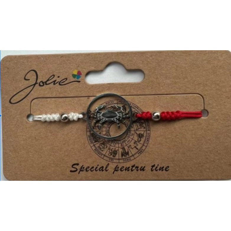 Martisor bratara zodiac, Jolie, 5x9 cm, Rac-0
