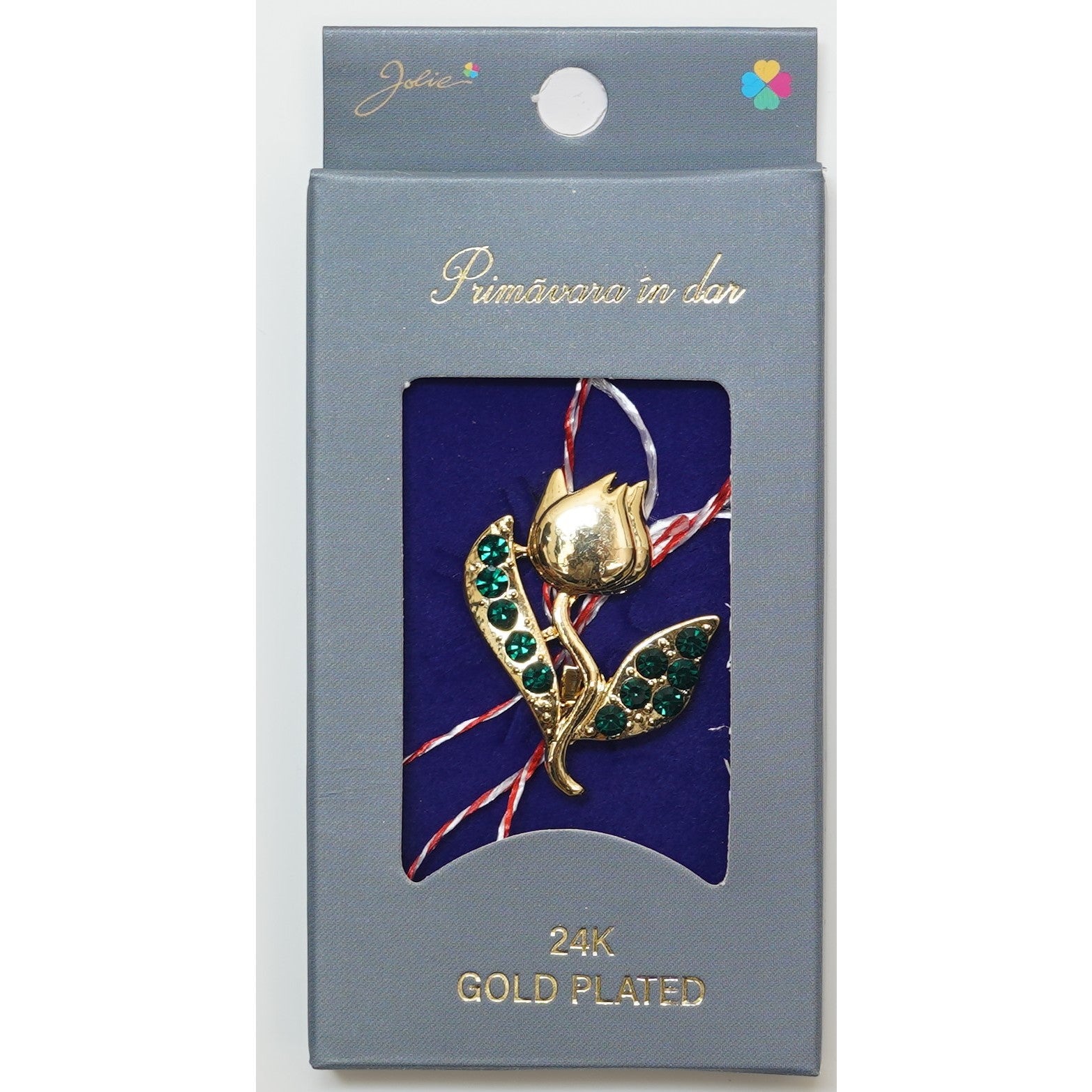 Martisor Brosa Placata cu Aur 24K, Dimensiune Brosa Aprox 2- 3 cm, Model 20-0