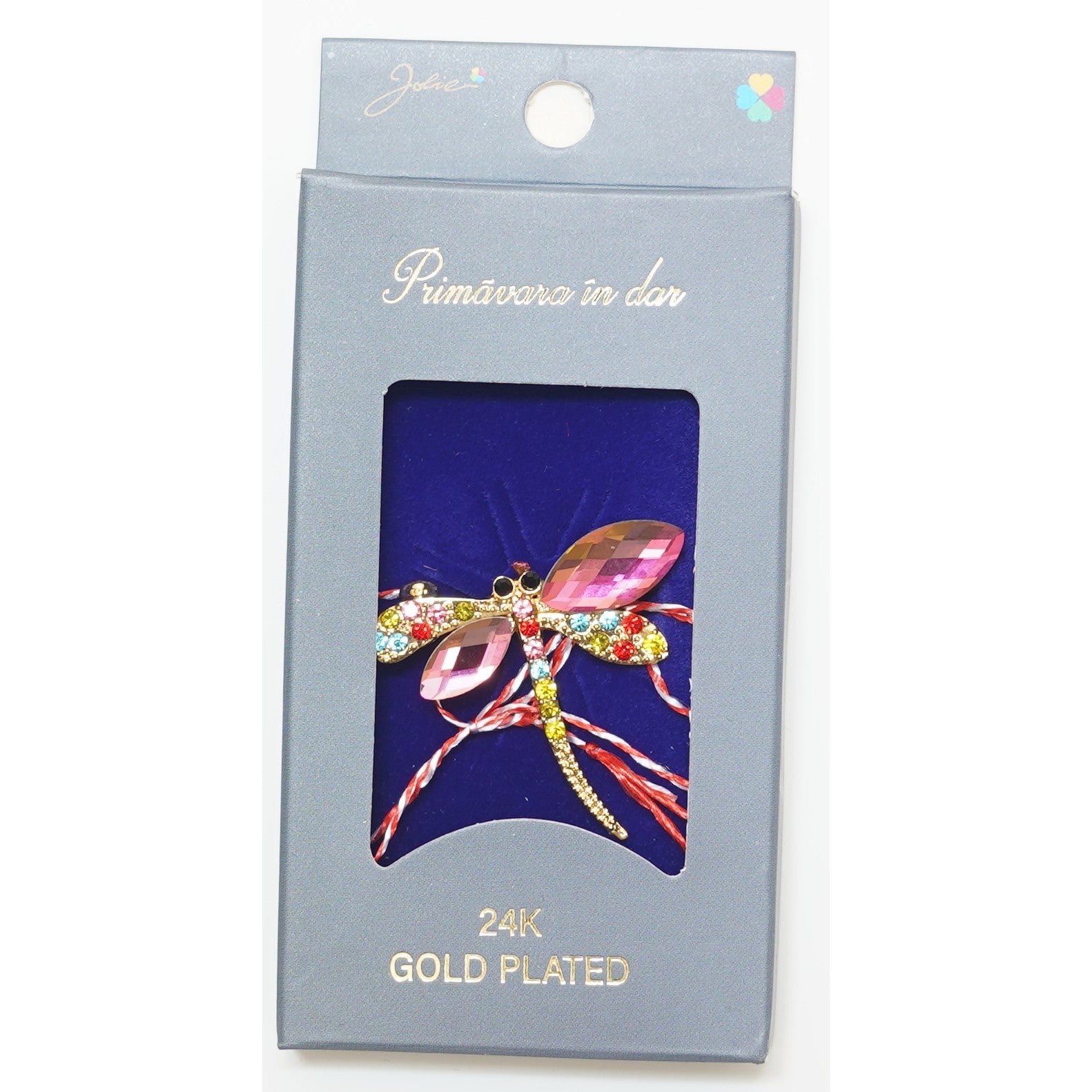Martisor Brosa Placata cu Aur 24K, Dimensiune Brosa Aprox 2- 3 cm, Model 22-0