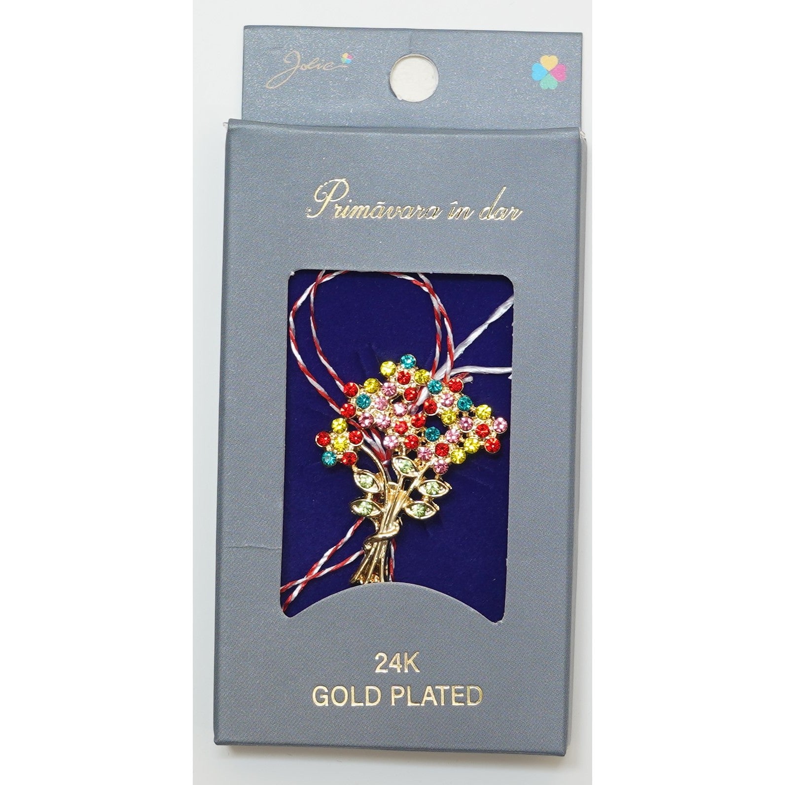 Martisor Brosa Placata cu Aur 24K, Dimensiune Brosa Aprox 2- 3 cm, Model 5-0