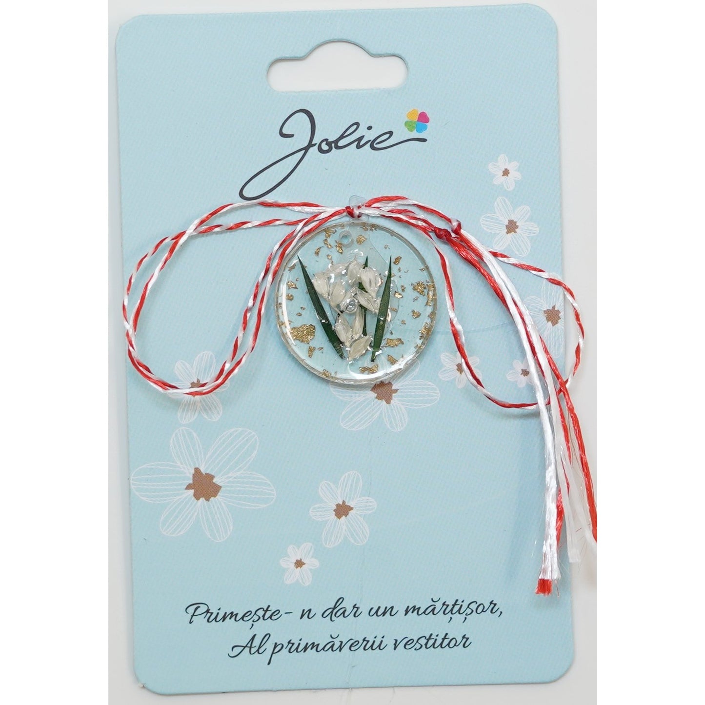 Martisor din Acril, Dimensiune Pandantiv Aprox 2 cm, Multicolor, Model 10-0