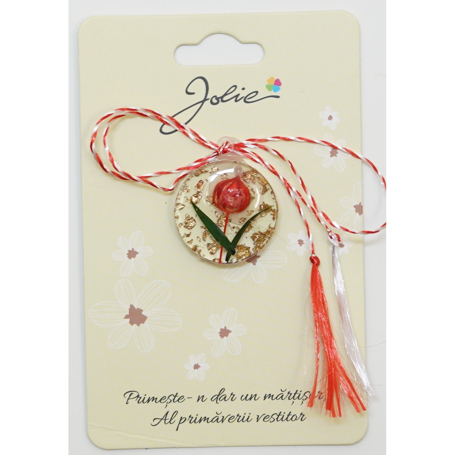 Martisor din Acril, Dimensiune Pandantiv Aprox 2 cm, Multicolor, Model 11-0