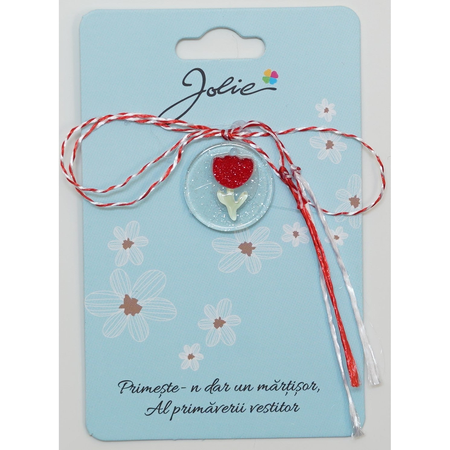 Martisor din Acril, Dimensiune Pandantiv Aprox 2 cm, Multicolor, Model 12-0