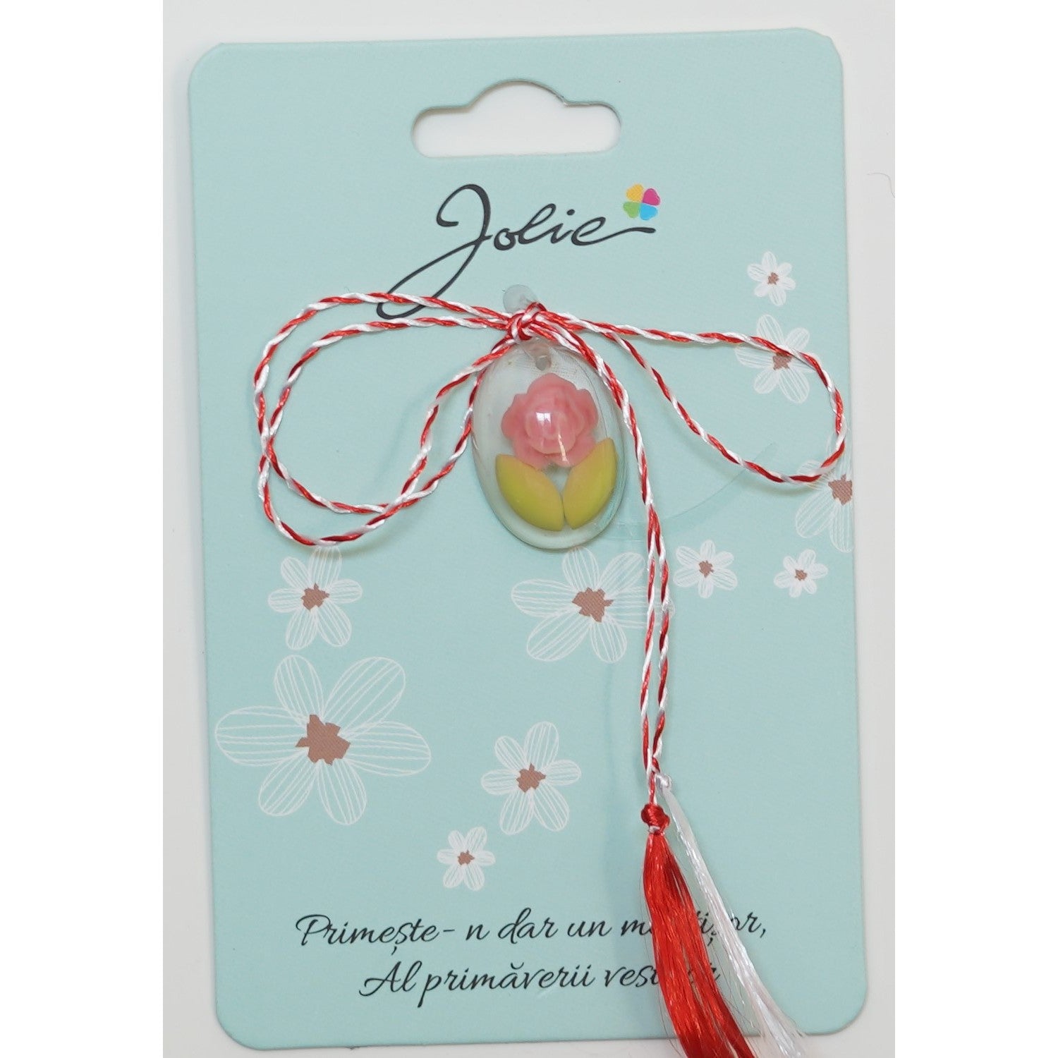 Martisor din Acril, Dimensiune Pandantiv Aprox 2 cm, Multicolor, Model 14-0