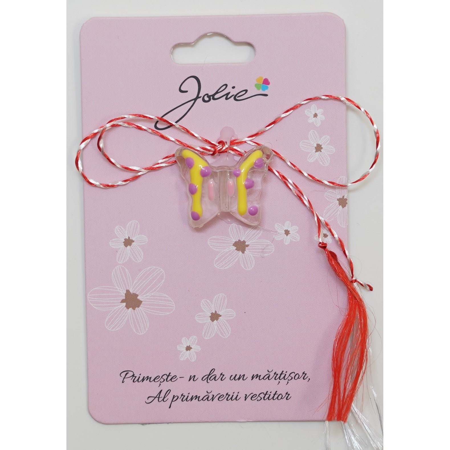 Martisor din Acril, Dimensiune Pandantiv Aprox 2 cm, Multicolor, Model 16-0