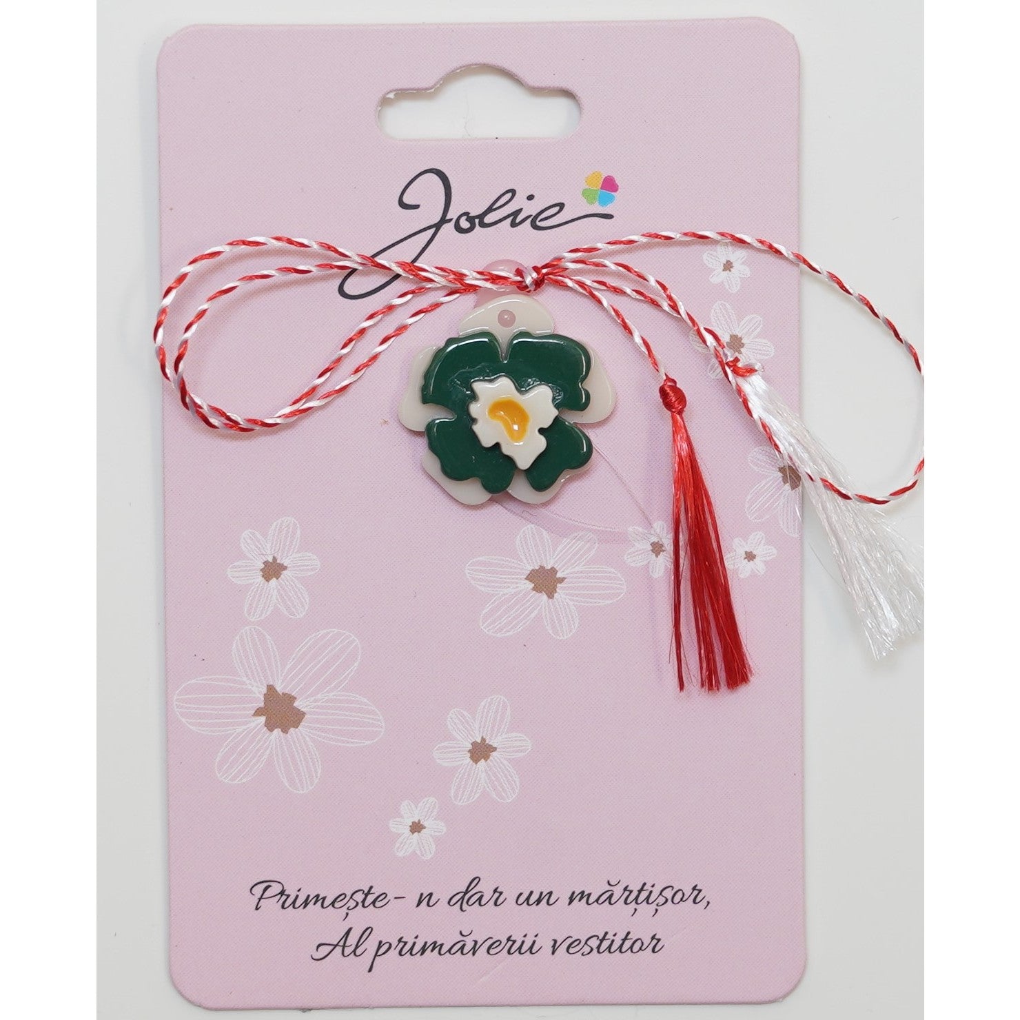 Martisor din Acril, Dimensiune Pandantiv Aprox 2 cm, Multicolor, Model 18-0
