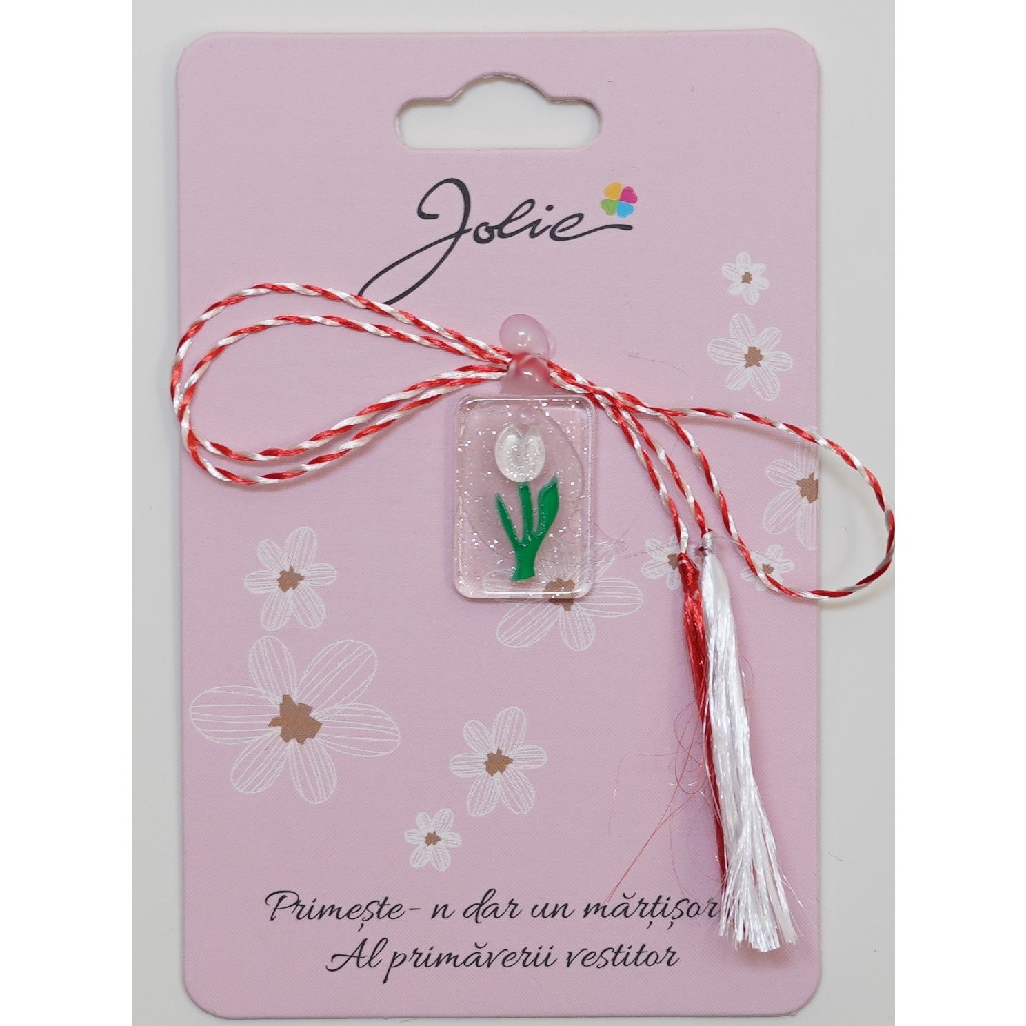 Martisor din Acril, Dimensiune Pandantiv Aprox 2 cm, Multicolor, Model 19-0