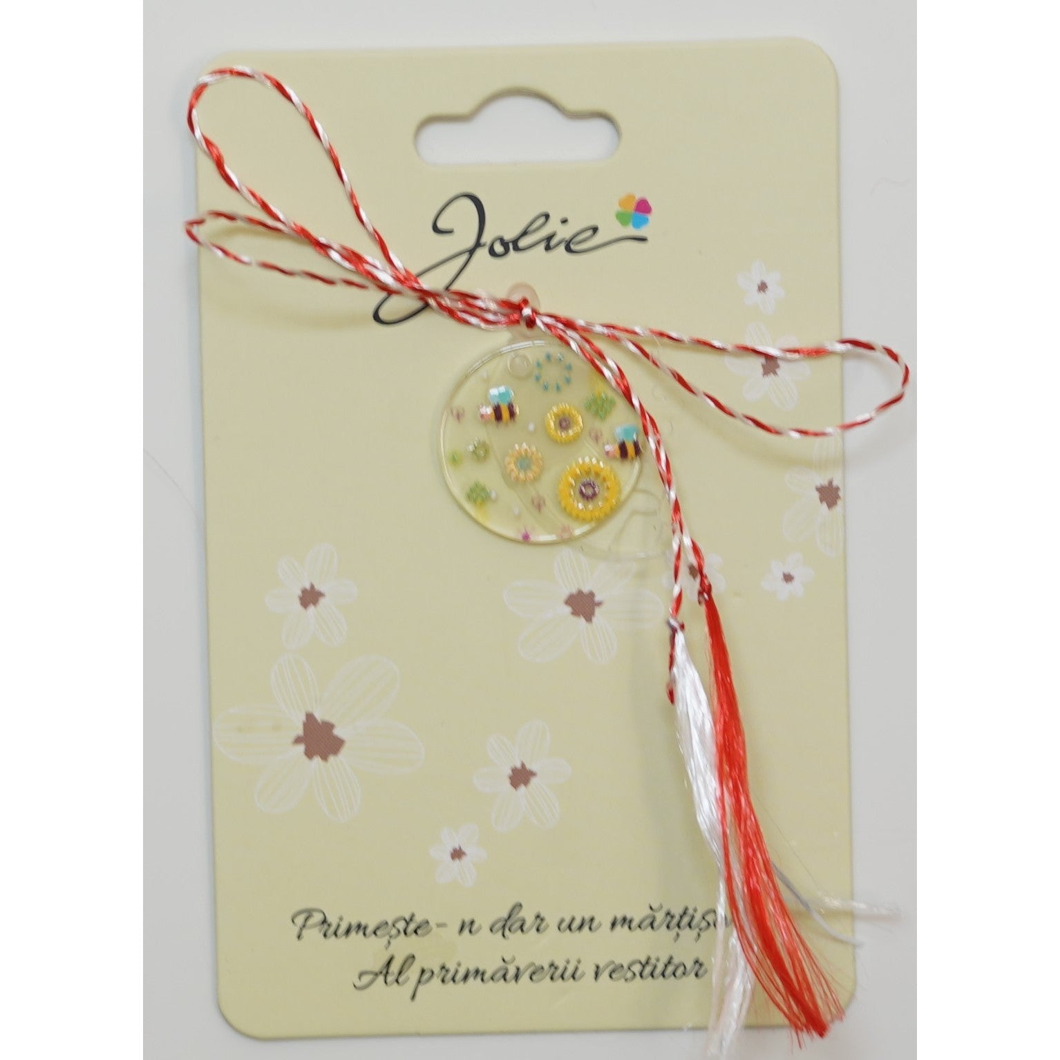 Martisor din Acril, Dimensiune Pandantiv Aprox 2 cm, Multicolor, Model 5-0