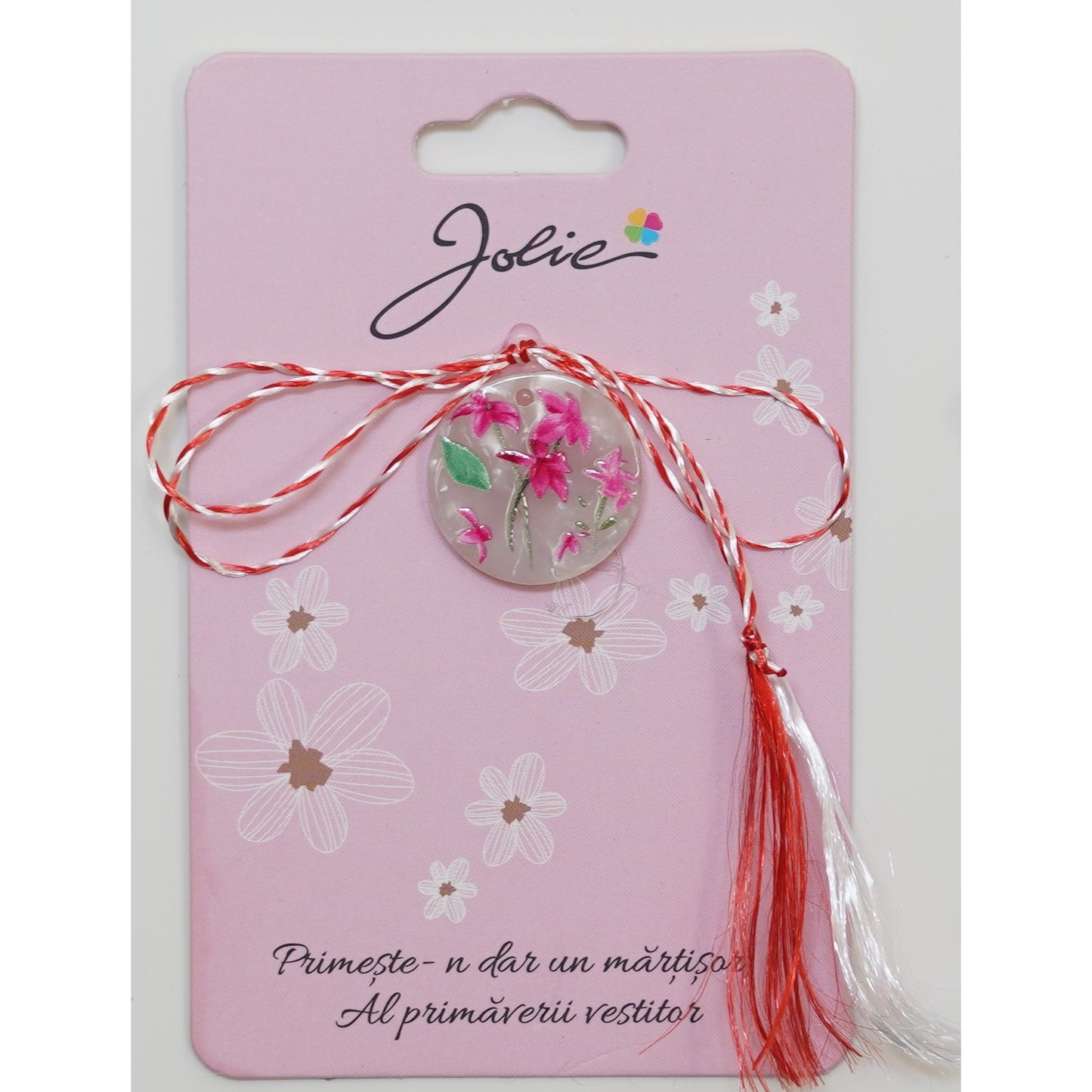 Martisor din Acril, Dimensiune Pandantiv Aprox 2 cm, Multicolor, Model 6-0