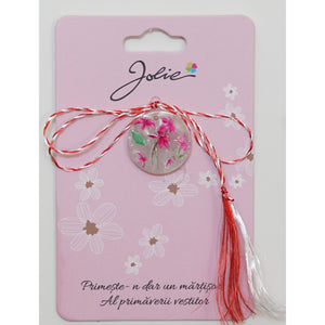 Martisor din Acril, Dimensiune Pandantiv Aprox 2 cm, Multicolor, Model 6-0