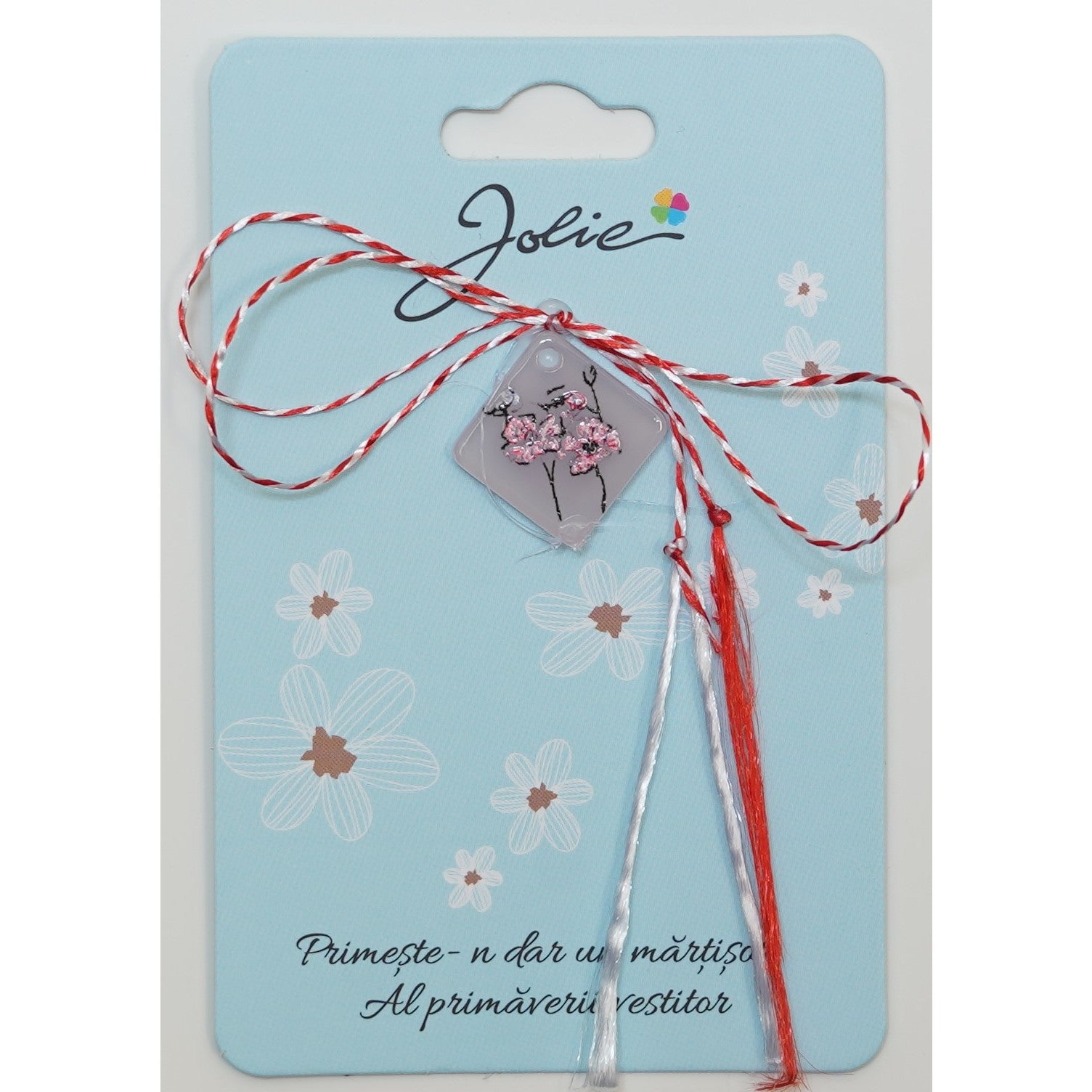 Martisor din Acril, Dimensiune Pandantiv Aprox 2 cm, Multicolor, Model 7-0