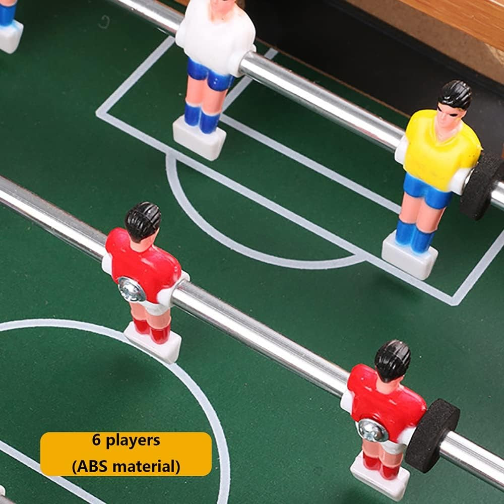 Masa de fotbal cu teren si 12 jucatori Flippy, cu tablou pentru scor, din metal, lemn si ABS, 34.5 x 23 x 7 cm, pentru copii-4