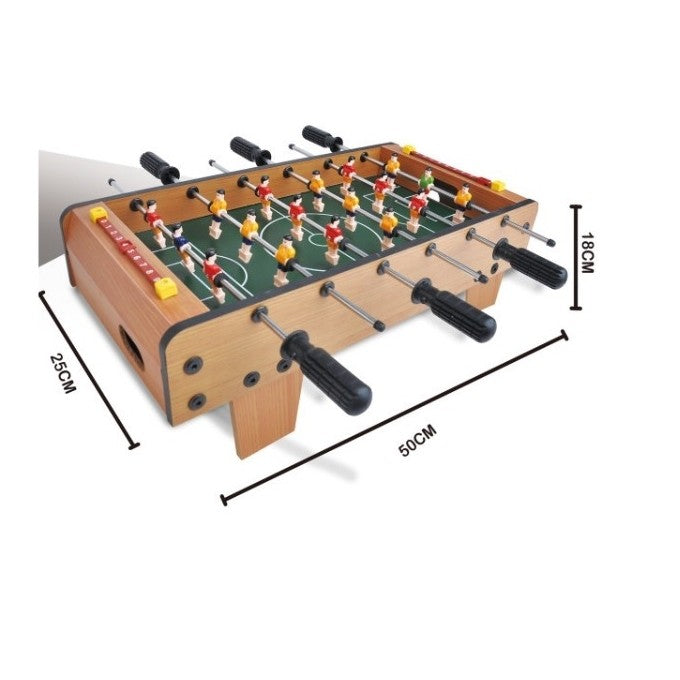 Masa de fotbal cu teren si 18 jucatori Flippy, 6 manere, cu tablou pentru scor, din metal, lemn si ABS, 50 x 25 x 18 cm, cu picioare, pentru copii/adulti-5