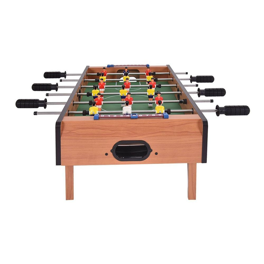 Masa de Fotbal cu Teren si 18 Jucatori Flippy, 6 Manere, cu Tablou pentru Scor, din Metal, Lemn si ABS, 69 x 36.5 x 23 cm, cu Picioruse, pentru copii/adulti-4