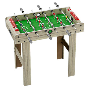 Masa de Fotbal cu Teren si 18 Jucatori Flippy, 6 Manere, cu Tablou pentru Scor, din Metal, Lemn si ABS, 81 x 43 x 78 cm, cu Picioare, pentru copii/adulti, Gri-0